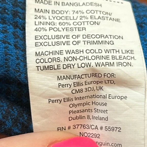 Original Penguin Navy Zip Jacket Mens M Minimalist Classic Workwear - Picture 6 of 10